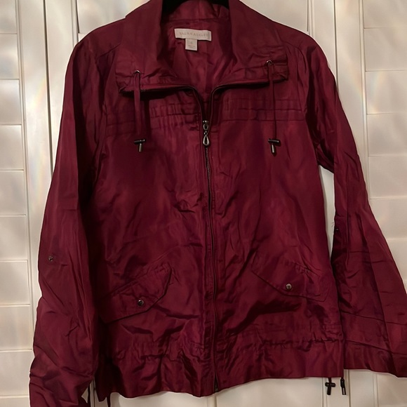 Laura Ashley Burgundy Light weight rain jacket coat - Picture 1 of 9